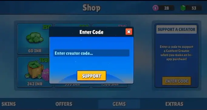 Stumble Guys Codes (April 2025) 4 Code Name